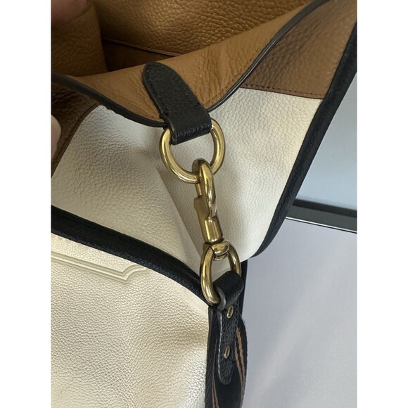 Coach Leatherware Colorblock Tote Double Top Handles/Crossbody Strap H2039-C0774 - Picture 13 of 15